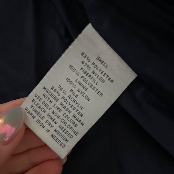 Y2K Jaclyn Smith Faux Fur Trim Quilted Coat | Women’s L | Mob Wife Old Money - Picture 5 of 8